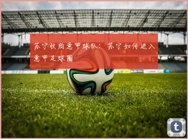 苏宁收购意甲球队：苏宁如何进入意甲足球圈