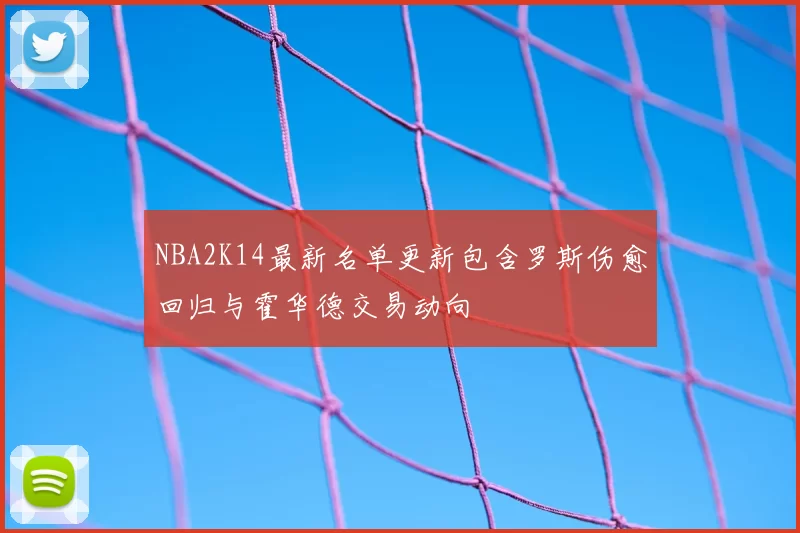 NBA2K14最新名单更新包含罗斯伤愈回归与霍华德交易动向
