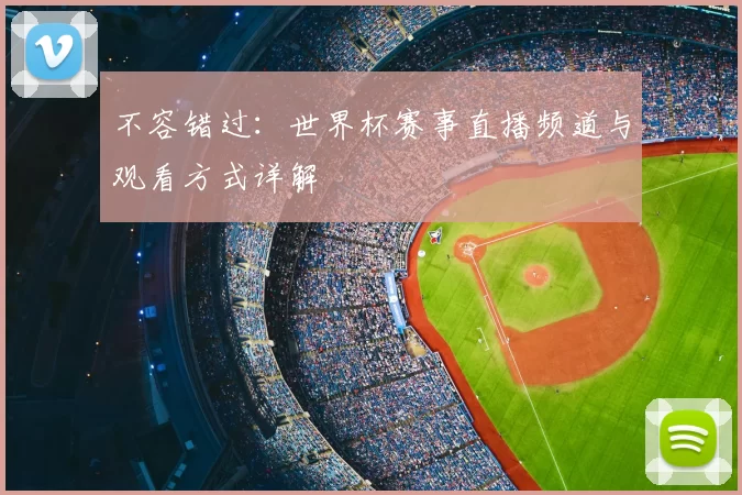 不容错过：世界杯赛事直播频道与观看方式详解